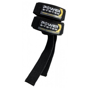 Лямки для тяги Power Straps PS-3400 Black/Yellow Фото №1